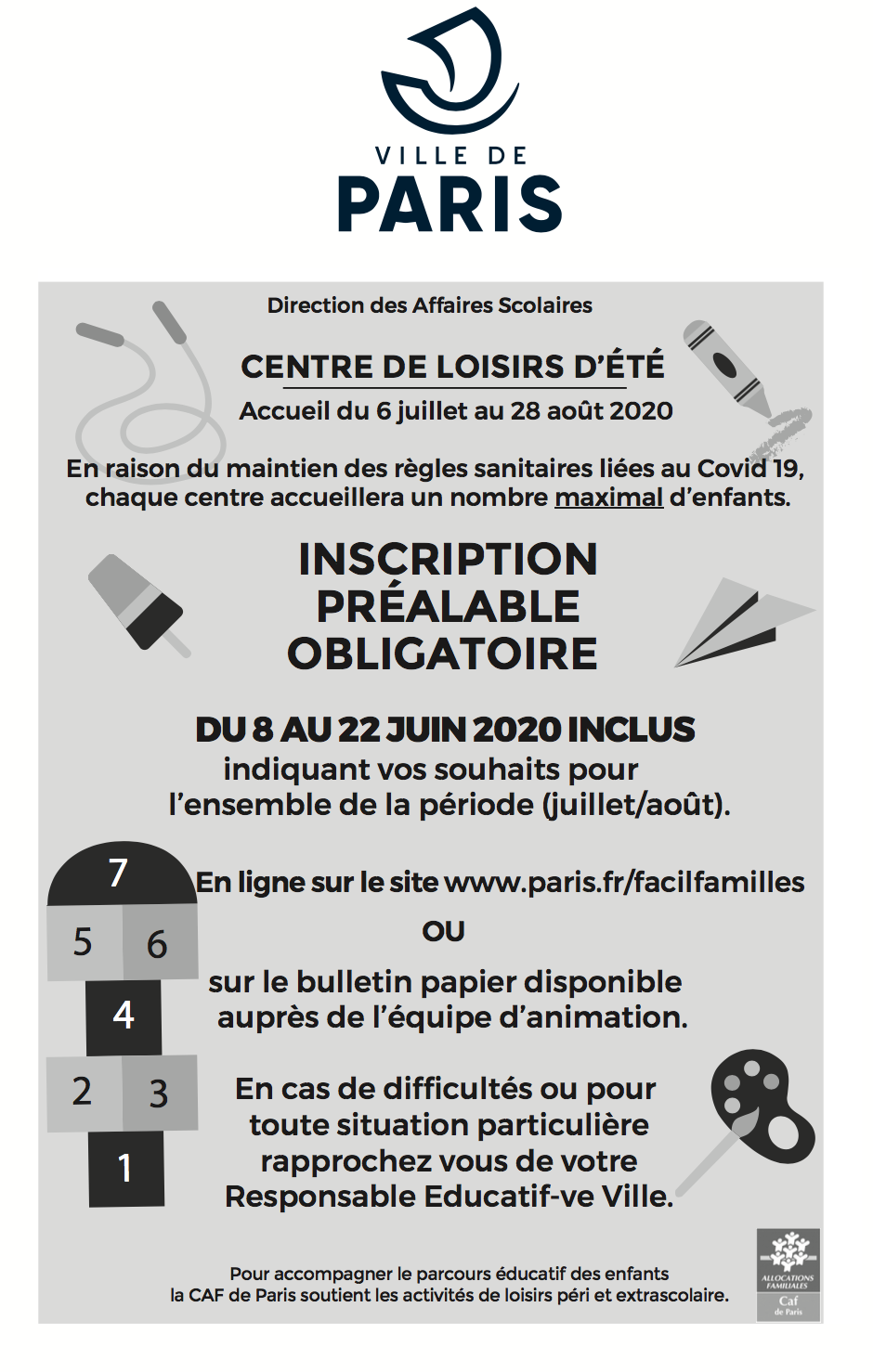 Inscrivez votre enfant au centre de loisirs avant le 22 juin  Mairie